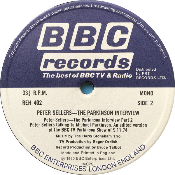 Peter Sellers : The Parkinson Interview (LP, Mono, RE)