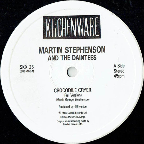 Martin Stephenson And The Daintees : Crocodile Cryer (12", Single)