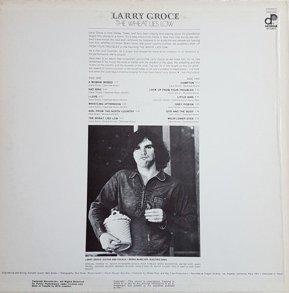 Larry Groce : The Wheat Lies Low (LP, Album)