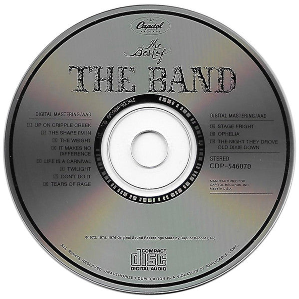 The Band : The Best Of The Band (CD, Comp, Club, RE)