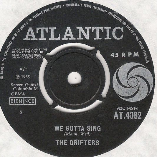 The Drifters : We Gotta Sing  (7")