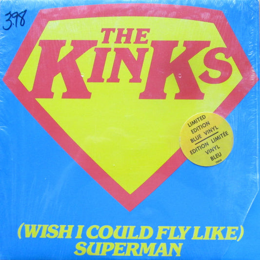 The Kinks : (Wish I Could Fly Like) Superman (12", Ltd, Blu)