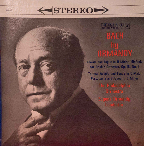 Johann Sebastian Bach, Eugene Ormandy, The Philadelphia Orchestra : Bach By Ormandy (LP, Album, RE)