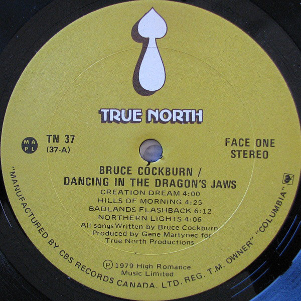 Bruce Cockburn : Dancing In The Dragon's Jaws (LP, Album)