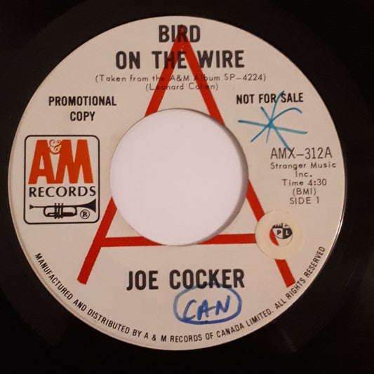 Joe Cocker : Bird On The Wire (7", Promo)