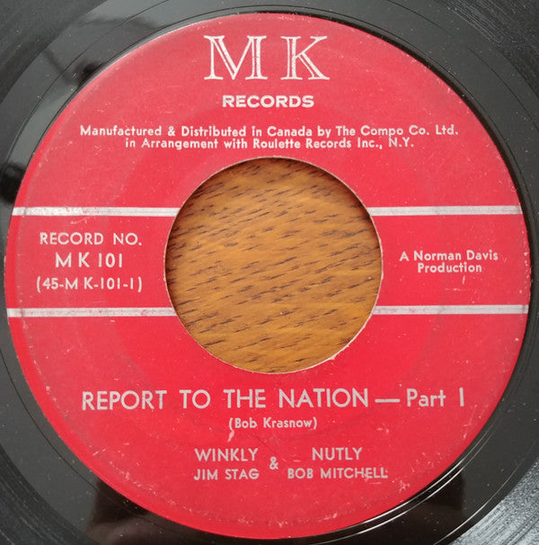 Jim Stagg, Bob Mitchell (5) : Report To The Nation (7")