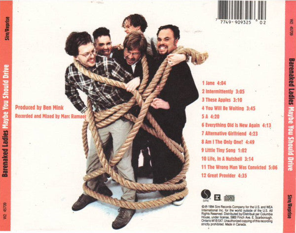 Barenaked Ladies : Maybe You Should Drive (CD, Album, Club)