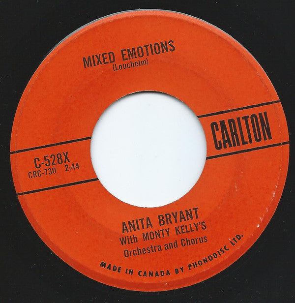 Anita Bryant : Paper Roses / Mixed Emotions (7")