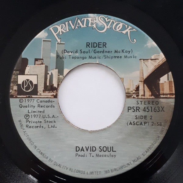David Soul : Silver Lady (7")