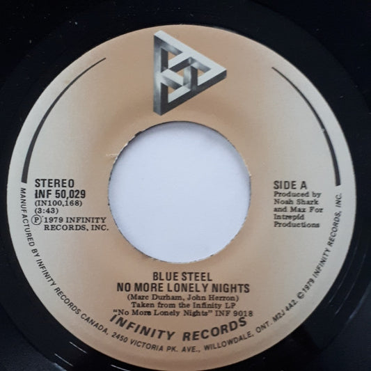 Blue Steel : No More Lonely Nights (7", Single)