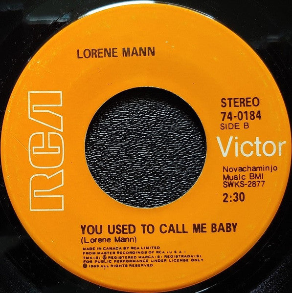 Lorene Mann : Tell It All / You Used To Call Me Baby (7", Single)