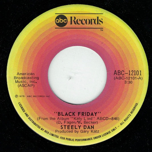 Steely Dan : Black Friday (7", Single)