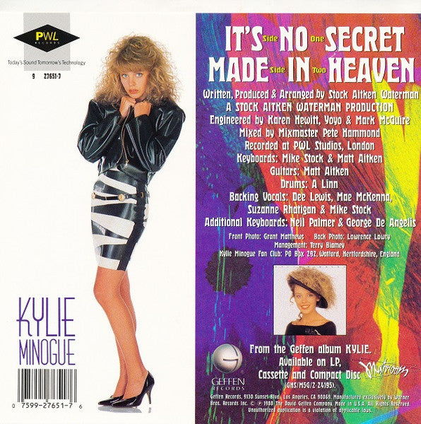 Kylie Minogue : It's No Secret (7", Single, Mon)