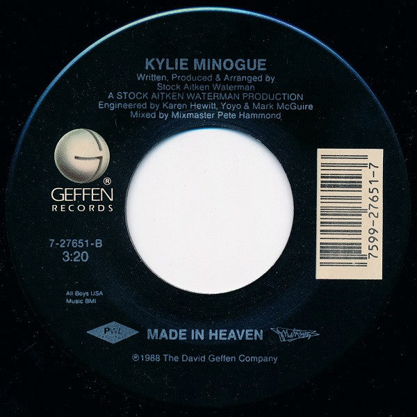 Kylie Minogue : It's No Secret (7", Single, Mon)