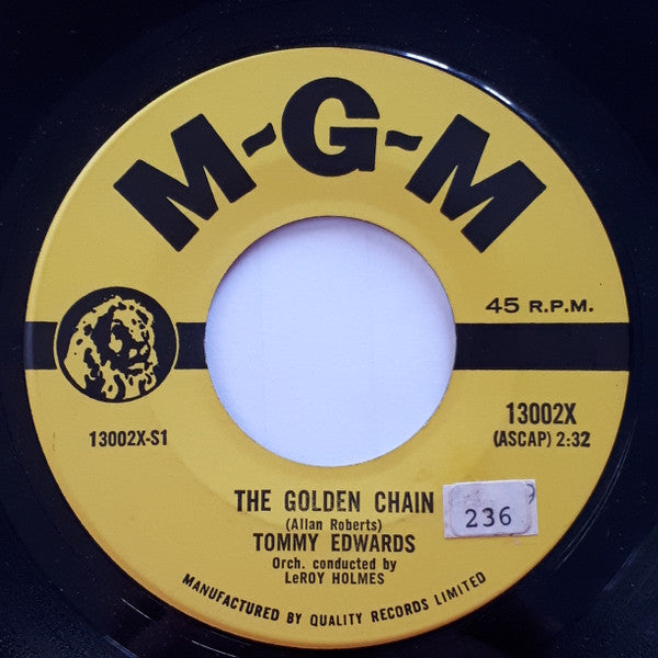 Tommy Edwards : That's The Way With Love / The Golden Chain (7")