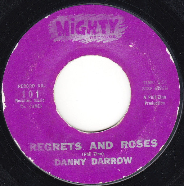 Danny Darrow : Regrets And Roses (7")