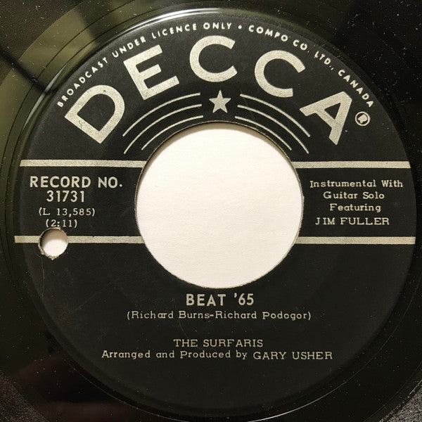 The Surfaris : Beat '65 / Black Denim (7")