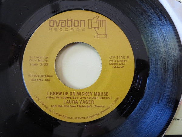 Laura Yager : I Grew Up On Mickey Mouse (7")