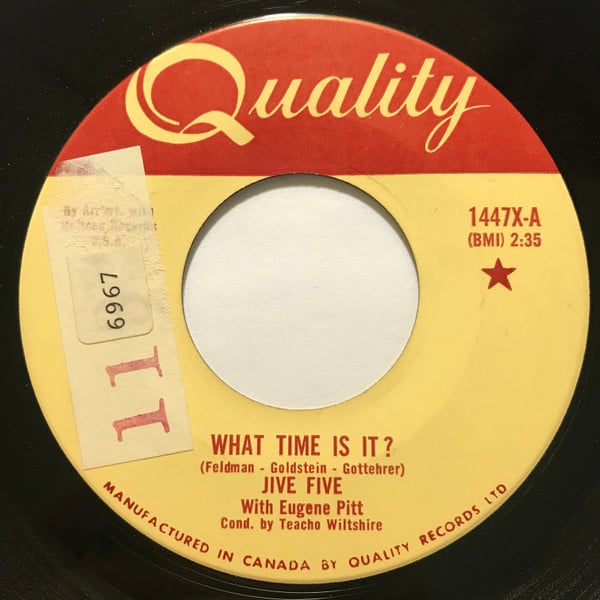 The Jive Five : What Time Is It? / Beggin' You Please (7", Single)