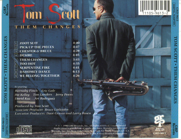 Tom Scott : Them Changes (CD, Album)