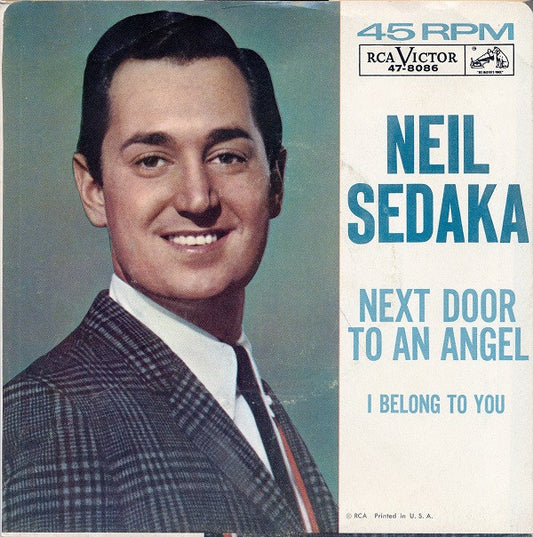 Neil Sedaka : Next Door To An Angel (7", Single, Ind)