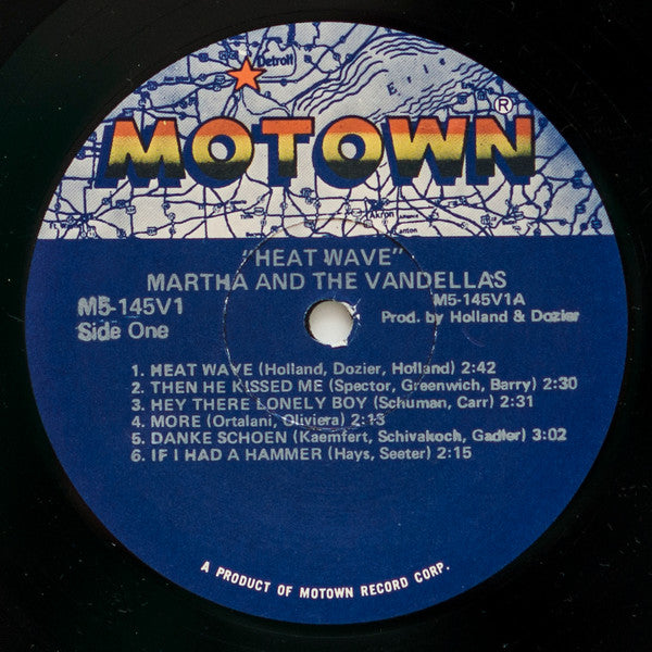 Martha Reeves & The Vandellas : Heat Wave (LP, Album, RE)