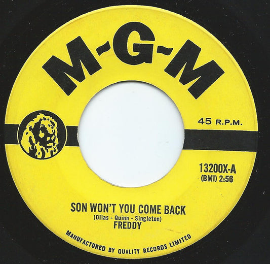 Freddy Quinn : Why Can't I Ever Be Lucky / Son Won't You Come Back (7")