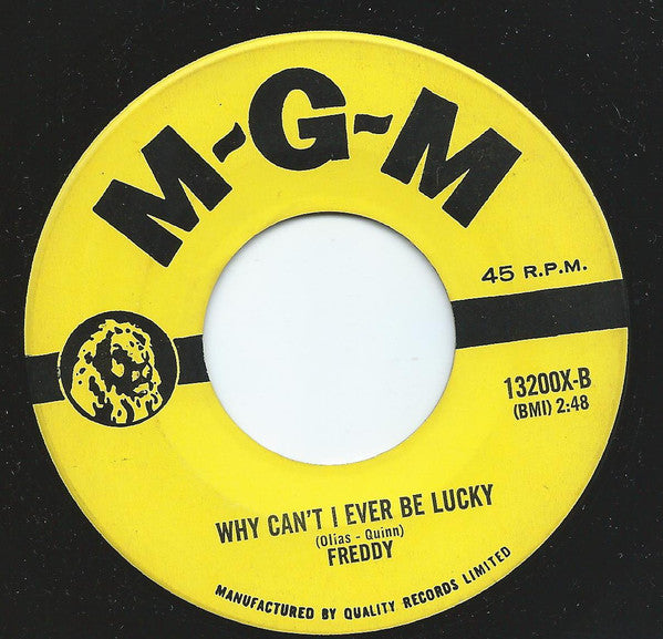 Freddy Quinn : Why Can't I Ever Be Lucky / Son Won't You Come Back (7")