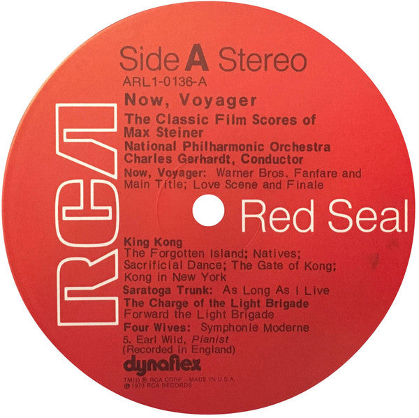 Max Steiner - Charles Gerhardt, National Philharmonic Orchestra : Now, Voyager - The Classic Film Scores Of Max Steiner (LP, Album)