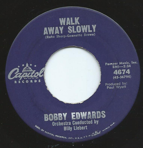 Bobby Edwards (3) : What's The Reason (7")