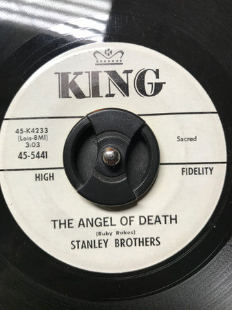 The Stanley Brothers : Angel Of Death / Jordan (7", Single, Promo)