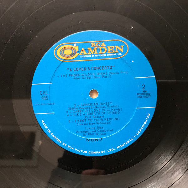 Living Jazz : A Lover's Concerto (LP, Album, Mono)