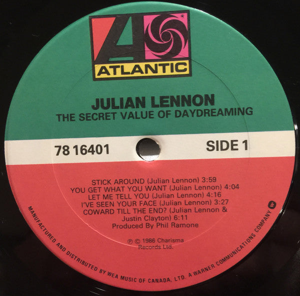 Julian Lennon : The Secret Value Of Daydreaming (LP, Album)