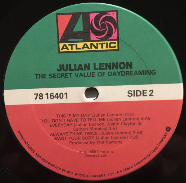 Julian Lennon : The Secret Value Of Daydreaming (LP, Album)