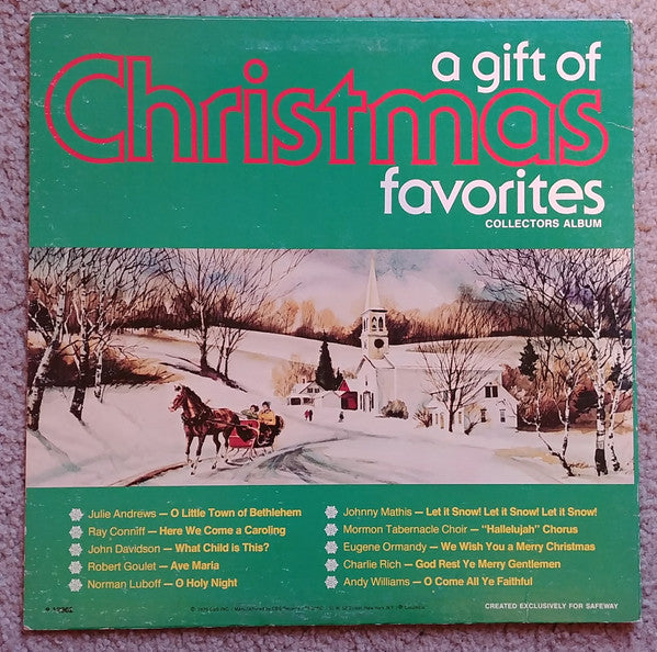 Various : A Gift Of Christmas Favorites (LP, Comp, S/Edition)