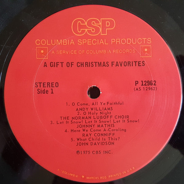 Various : A Gift Of Christmas Favorites (LP, Comp, S/Edition)