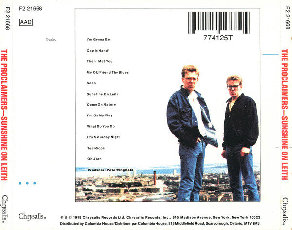 The Proclaimers : Sunshine On Leith (CD, Album, Club, RE)