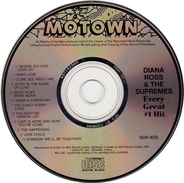 Diana Ross And The Supremes* : Every Great #1 Hit (CD, Comp)