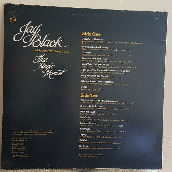 Jay Black : This Magic Moment (LP)