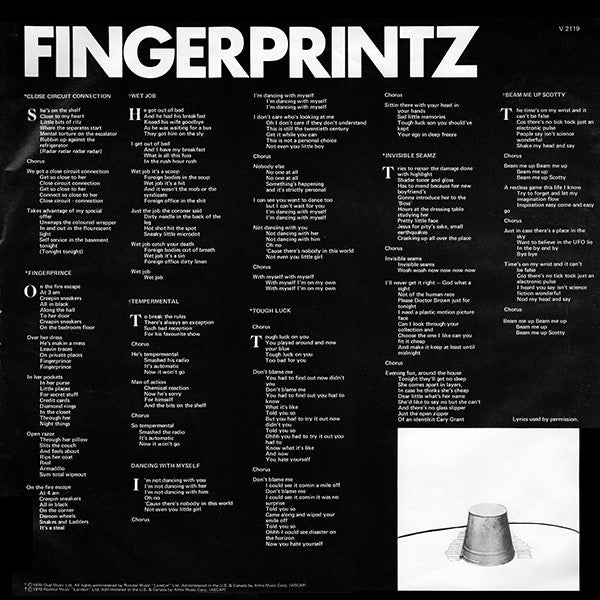 Fingerprintz (2) : Fingerprintz (LP, Album)