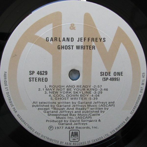 Garland Jeffreys : Ghost Writer (LP, Album)