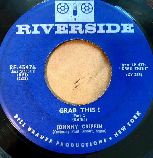 Johnny Griffin featuring Paul Bryant : Grab This! (7", Blu)