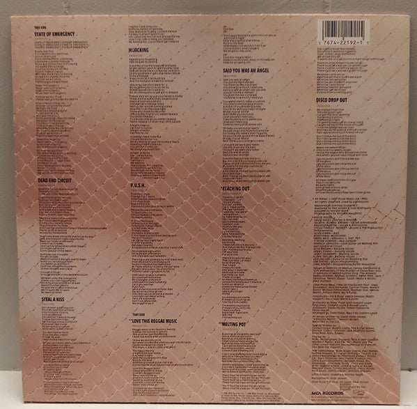 Steel Pulse : State Of Emergency (LP, Album, RE)