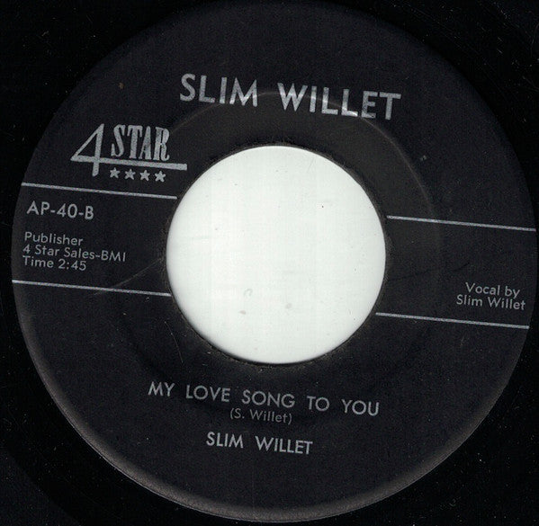 Slim Willet : Don't Let The Stars (Get In Your Eyes) (7", Single)