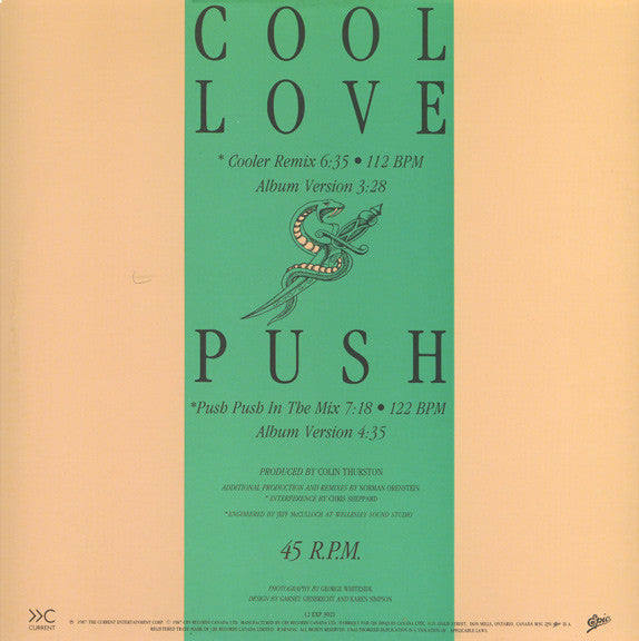 Alta Moda With Molly Johnson And Norman Orenstein : Cool Love / Push (12")