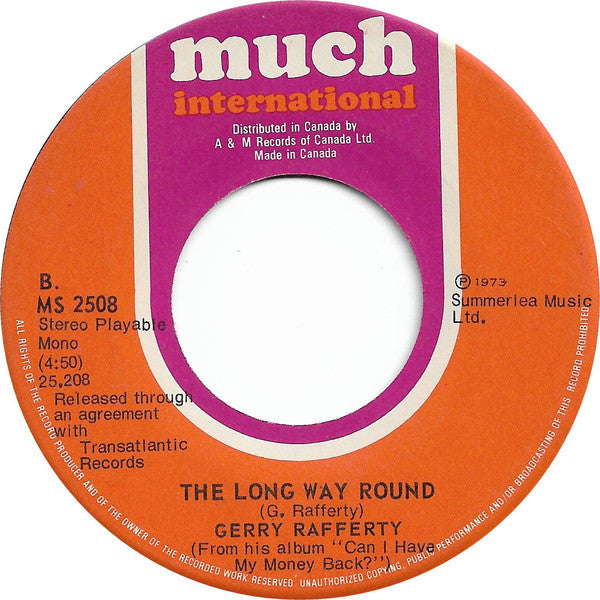 Gerry Rafferty : To Each And Everyone Of You (7", Single, Mono)