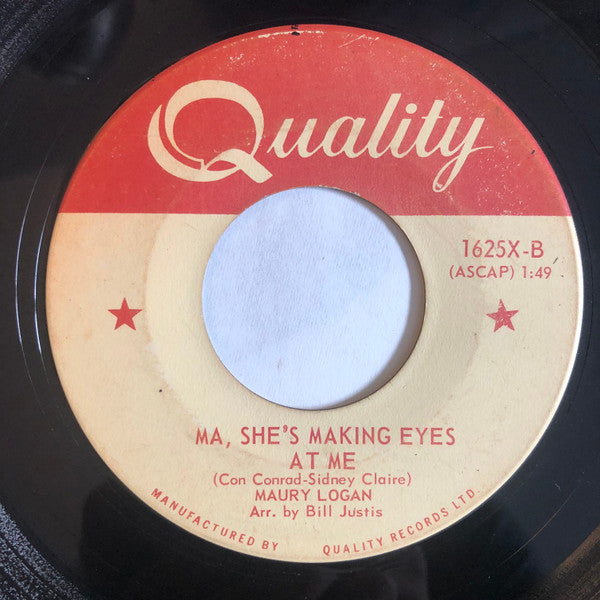 Maury Logan : Just One Of Life's Little Tragedies (7")