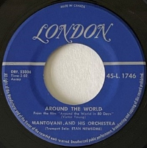 Mantovani And His Orchestra : Around The World / The Road To Ballingarry (7")