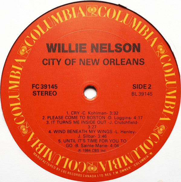 Willie Nelson : City Of New Orleans (LP, Album)