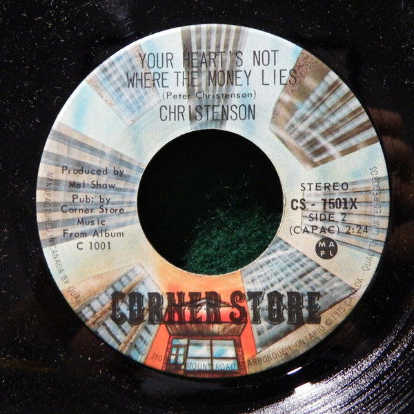 Christenson : Loner / Your Heart's Not Where The Money Lies (7", Single)